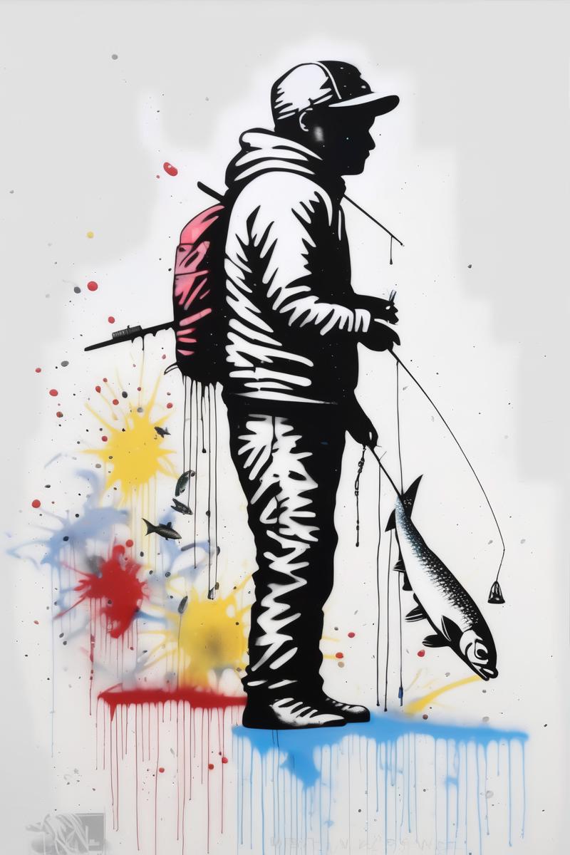 00193-3780780982-_lora_Martin Whatson Style_1_Martin Whatson Style - Banksy white background with native fishing in alaska spray paint style.png